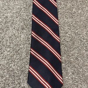 Brooks Brothers Navy and Red Striped Tie